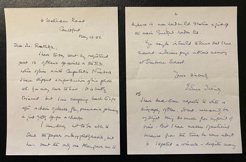 Turing's mother's letter