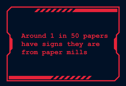 Around 1 in 50 papers have signs they are from paper mills