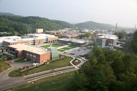 An aerial photo of Oak Ridge National Laboratory