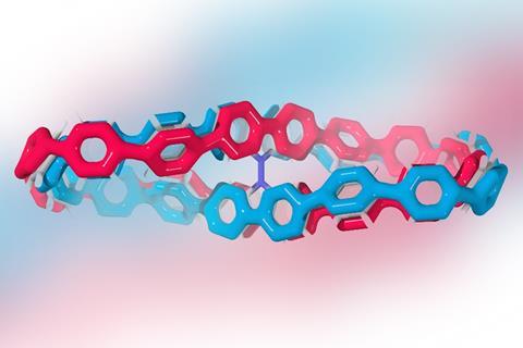 An image showing a cycloparaphenylene-based molecular lemniscate