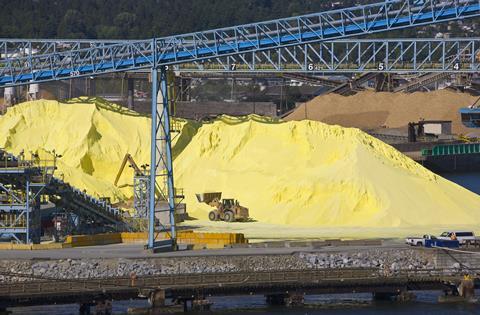 Sulfur mound