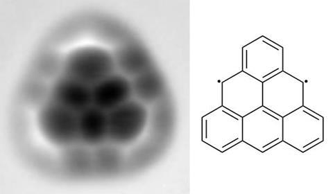 Triangulene: AFM image and structure