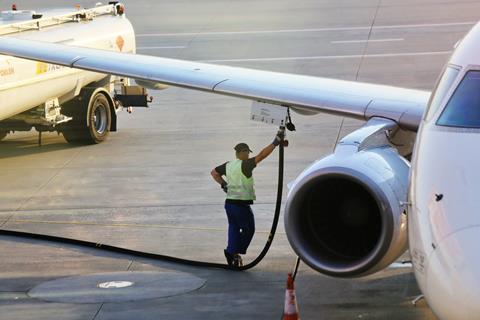 An image showing the refueling of an aircraft