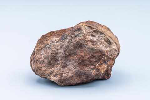 sample of chondrite meteorite