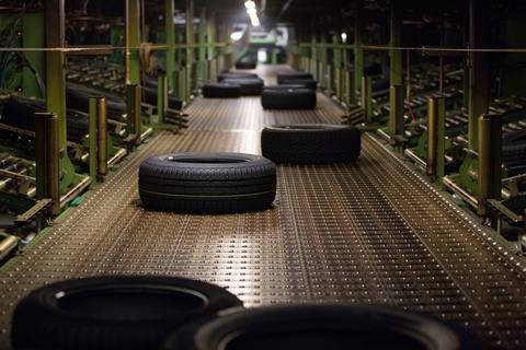 An image showing tyre manufacture