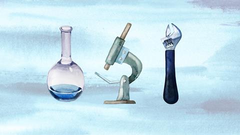 An image showing symbols for chemistry, biochemistry and chemical engineering