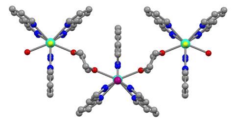 An image showing a single molecule magnet