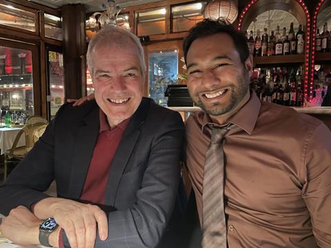 Oliver Reiser and Marvin Parasram smiling