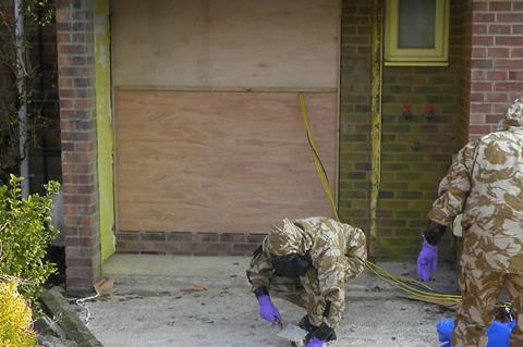 An image showing Skripal's front door