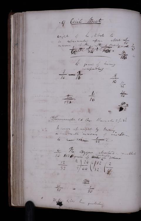 Humphry Davy notebook