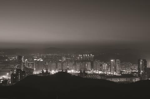 The night cityscape of Dalian