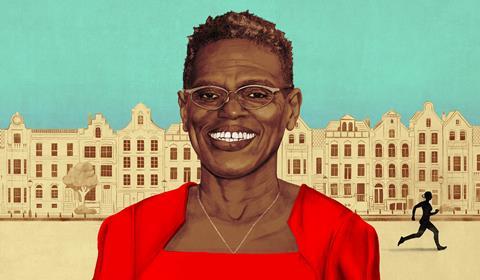 An illustrated portrait of Ijeoma Uchegbu