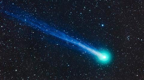 An image showing Comet Lovejoy