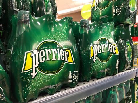 Perrier water in supermarkets