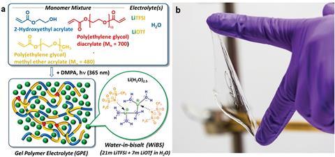 UV-cured gel polymer electrolytes