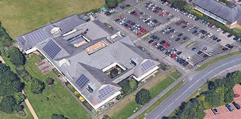 An image showing TGH and its solar panels