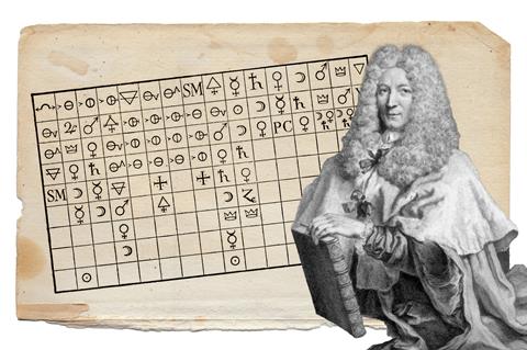 Étienne François Geoffroy and his table of affinities