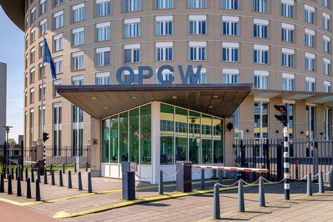 Organization for the Prohibition of Chemical Weapons (OPCW) Headquarters in The Hague, the Netherlands.