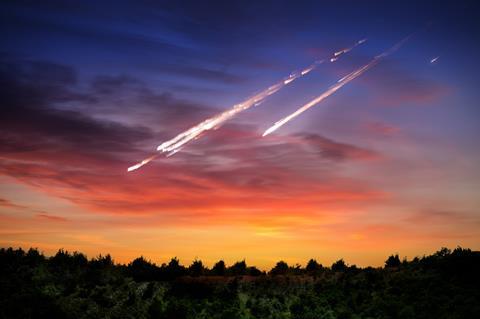 Falling meteorites