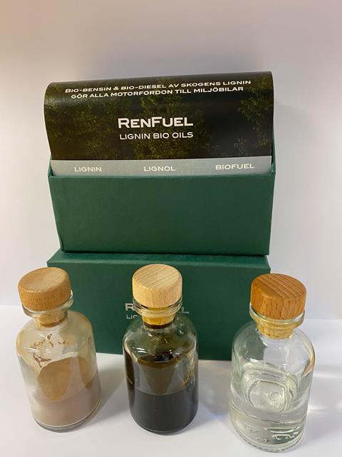 An image showing Renfuel lignin bio oils