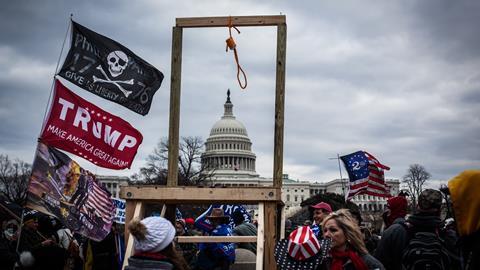 An image taken during the Capitol Hill riots