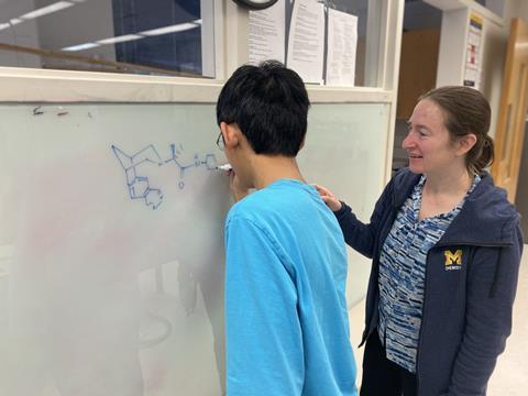 An image showing Sanford lab's youngest ever team member