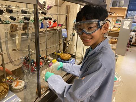 An image showing Sanford lab's youngest ever team member