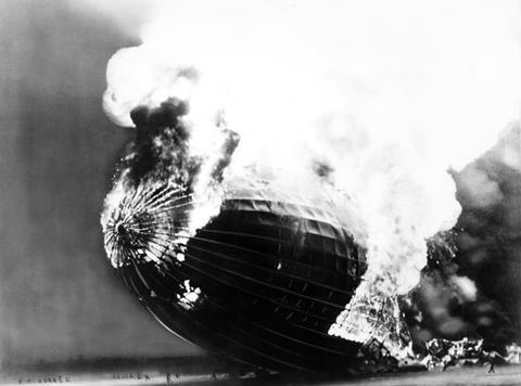 Hindenburg burning