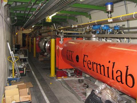 Large Hadron Collider quadrupole magnets for directing proton beams to interact