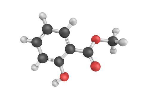 3D structure of methyl salicylate