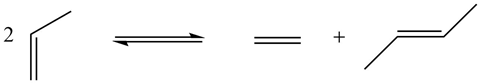 Metathesis reaction scheme