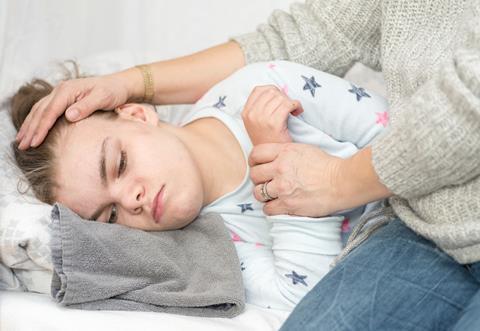 A child with epilepsy during a seizure (stock image, not Charlotte Figi)