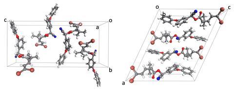 An image showing single crystal structures