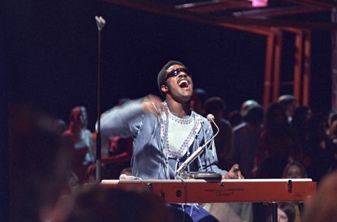 Stevie Wonder plays a Hohner Clavinet C