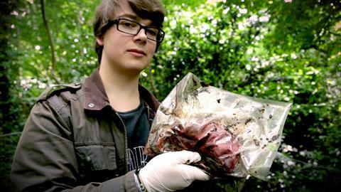 Cameron Elms at Wrexham Glyndwr University body farm