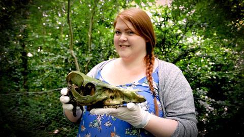 Amy Rattenbury at Wrexham Glyndwr University body farm