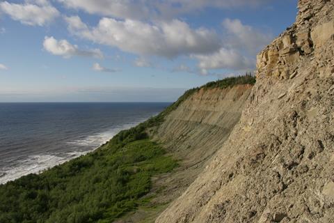 A photograph of the Zimnie Gory locality, on the White Sea in Russia