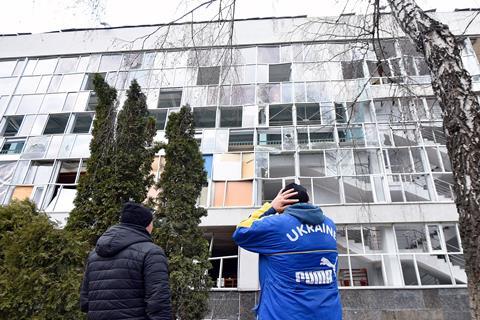 Campus of Shevchenko National University of Kyiv damaged by Russian missile attack