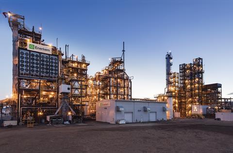 Enerkem’s full-scale waste-to-biofuels facility in Edmonton, Alberta 