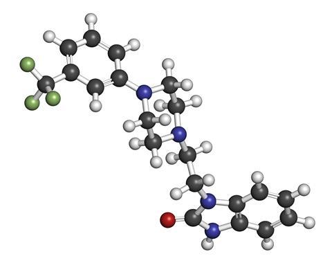 Flibanserin drug molecule
