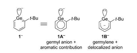 Germanium phenyl anion analogue