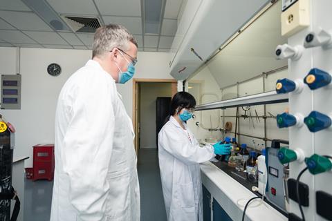 An image showing Graham Dawson with his PhD student