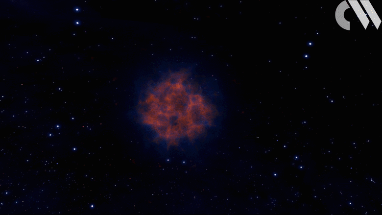 Neutron stars merging - animation