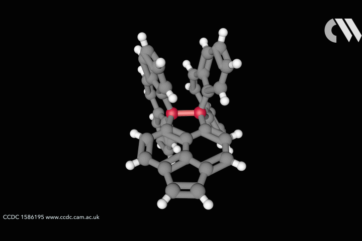 A 3D looping GIF of the longest carbon-carbon bond