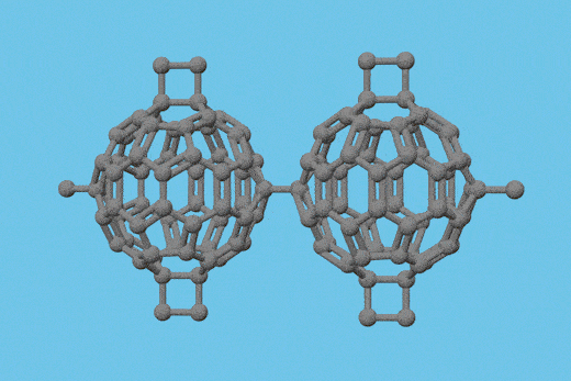 Graphene-like structure created from a fullerene
