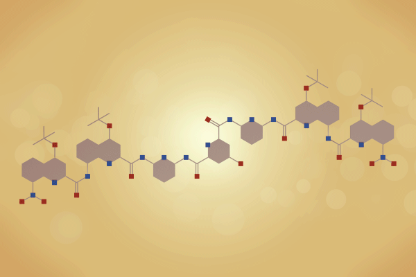 An image showing a folding molecule