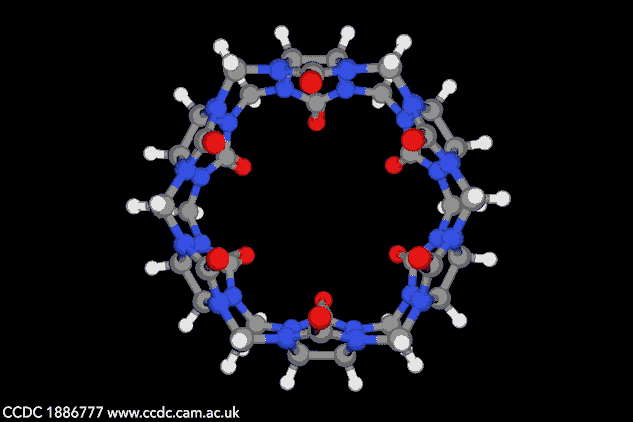 3D gif image showing CCDC molecule 1886777