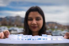 Insulating window material prevents heat loss while allowing more light through than glass